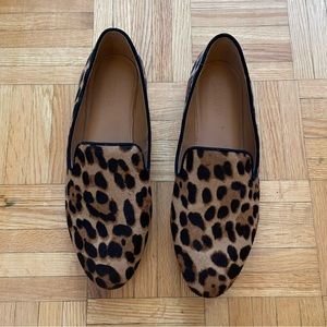 J. CREW Ponyhair Leopard Flats